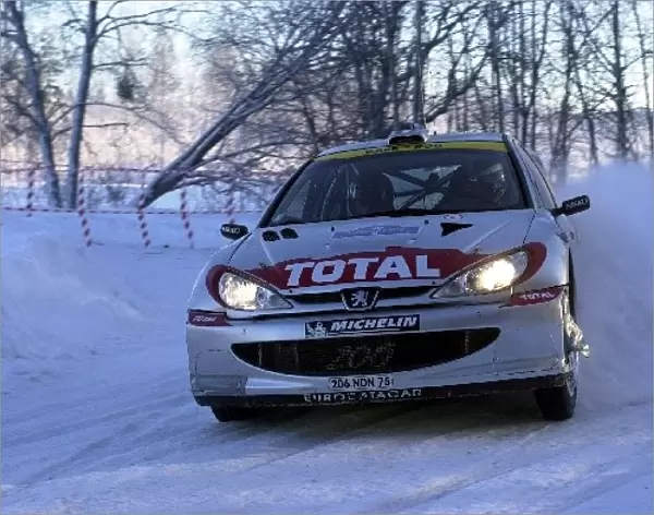 2001 World Rally Championship: Didier Auriol in action on leg two
