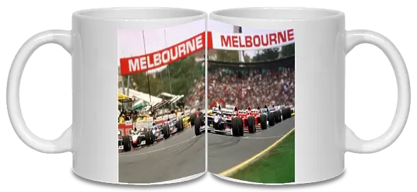1997 AUSTRALIAN GP. The F1 grid line up for the first race of th season with Jacques