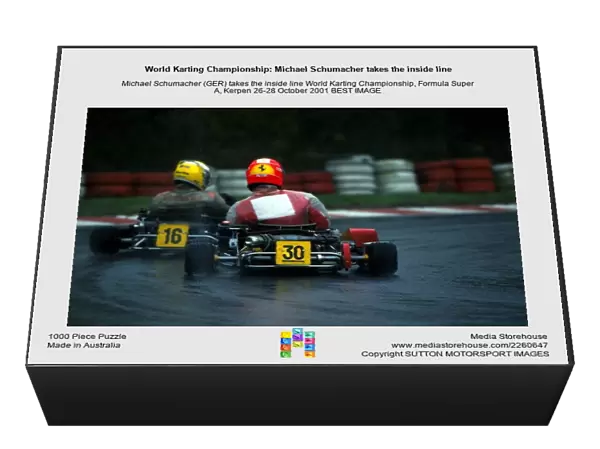 World Karting Championship: Michael Schumacher takes the inside line
