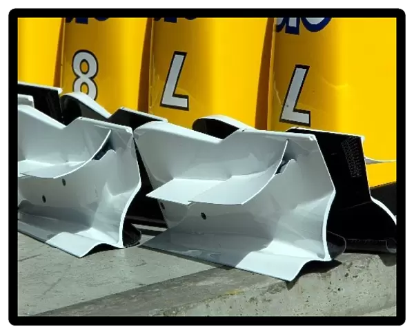 Formula One World Championship: Spare nose cones and front wing endplates for the Renault R23