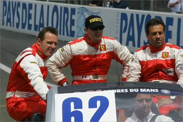 Le Mans 24 Hours: Mike Hezemans  /  Ange Barde  /  Jean-Denis Deletraz Barron Connor Racing during the drivers parade