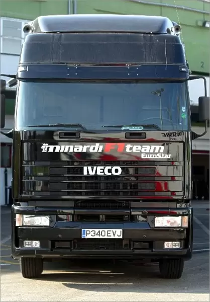 Formula One Testing: The Minardi Transporters