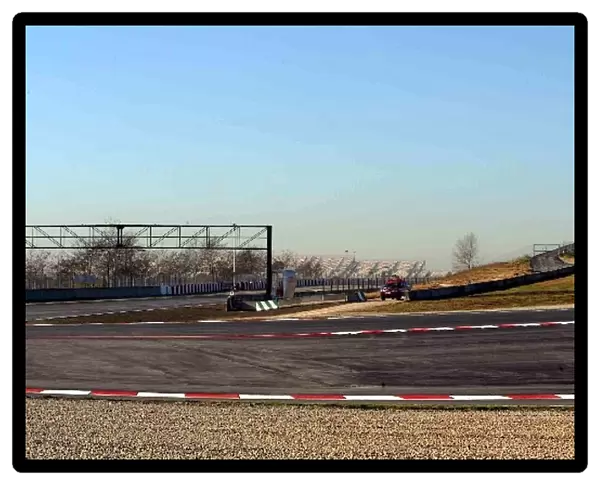 Formula One Testing: The new renovations at turn 10 at the circuit