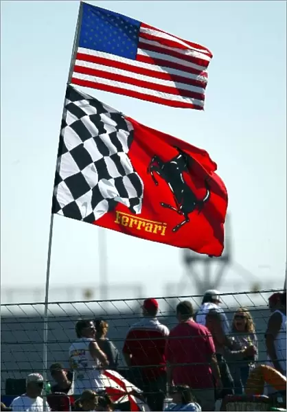 Formula One World Championship: Flags: Formula One World Championship, Rd9, United States Grand Prix, Qualifying Day, Indianapolis, USA, 19 June 2004