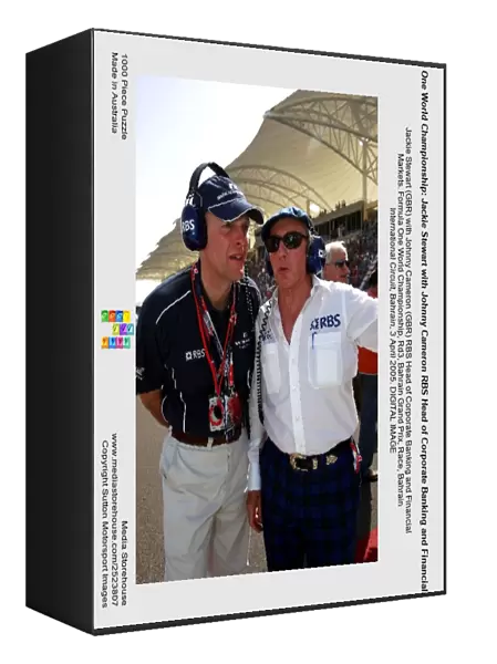 Formula One World Championship: Jackie Stewart with Johnny Cameron RBS Head of Corporate Banking and Financial Markets