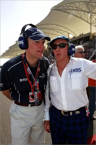 Formula One World Championship: Jackie Stewart with Johnny Cameron RBS Head of Corporate Banking and Financial Markets