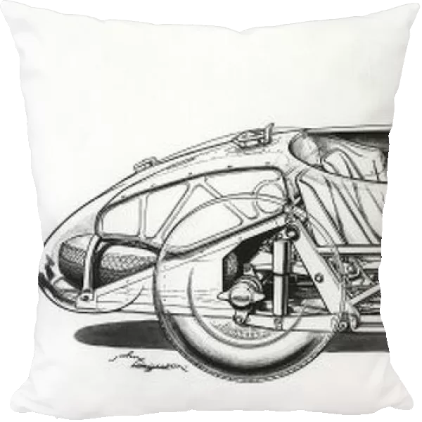 1951 Jaguar C-Type. Cutaway drawing. World Copyright: LAT Photographic. Ref: S73 - 956