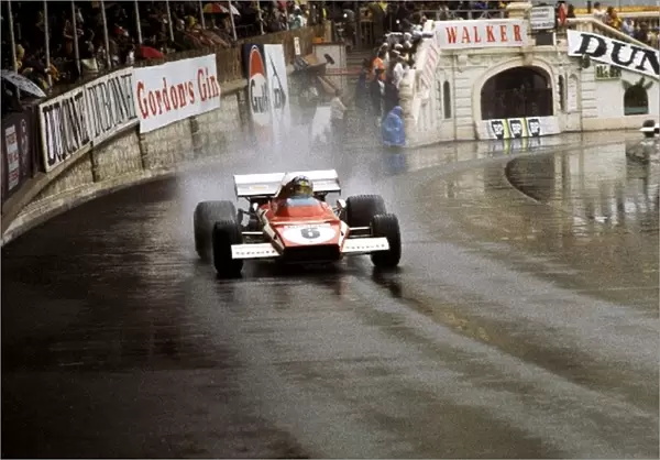 Formula One World Championship: Rain master Jacky Ickx Ferrari 312B2 finished second