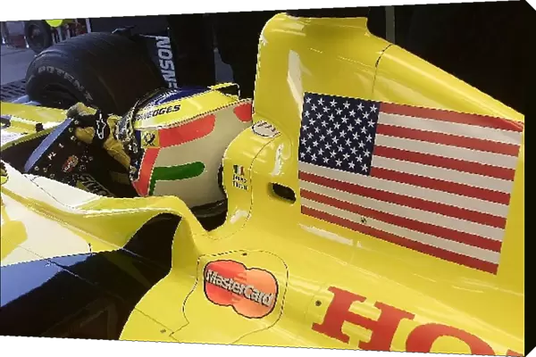 Formula One World Championship: Jarno Trullis car sported a Stars and Stripes as a tribute to the USA