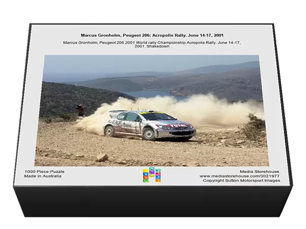Marcus Gronholm, Peugeot 206: Acropolis Rally. June 14-17, 2001