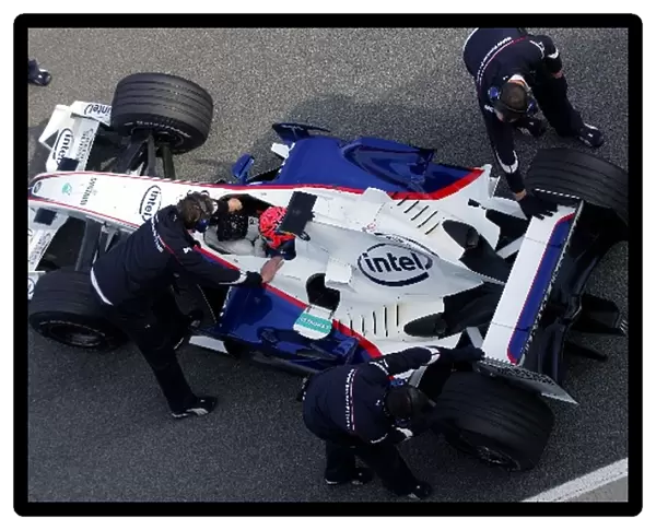 Formula One Testing: Marko Asmer BMW Sauber F1. 07