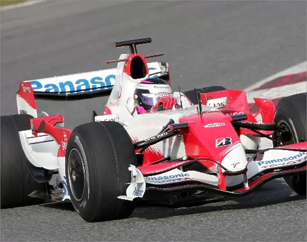 Formula One Testing: Franck Montagny Toyota TF107 Test Driver
