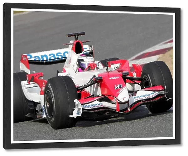 Formula One Testing: Franck Montagny Toyota TF107 Test Driver
