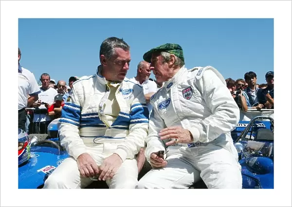 Goodwood Festival Of Speed: Jackie Stewart talks with Martin Leach President and Chief Operations Officer Ford Europe