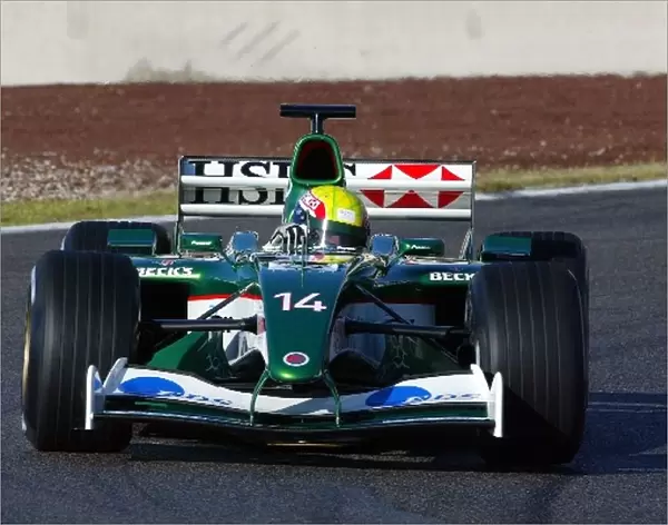 Formula One Testing: Mark Webber tested the new Jaguar R4