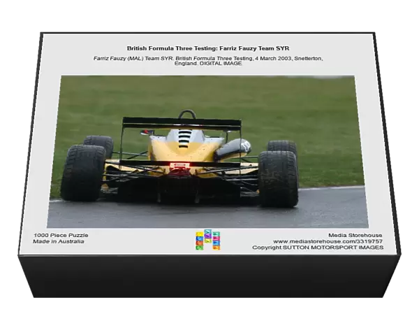 British Formula Three Testing: Farriz Fauzy Team SYR