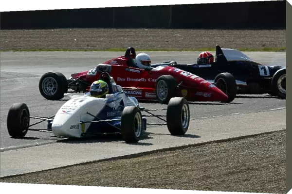 UK Formula Ford Championship: Valle Makela goes through to win the race, while Charlie spins with Daniel Clarke