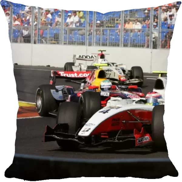 GP2 Series: Romain Grosjean ART is hit by Luca Filippi Trust Team Arden