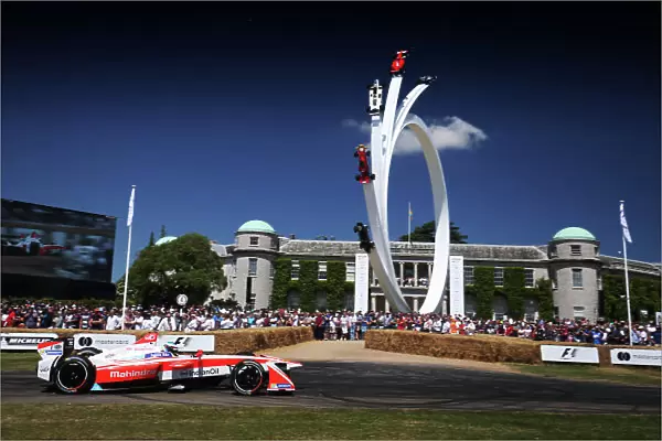 2017 Goodwood Festival of Speed. Goodwood Estate, West Sussex, England. 30th June - 2nd July 2017. Nick Heidfeld - Mahindra World Copyright : JEP / LAT Images
