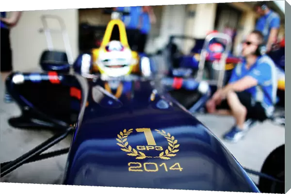 2014 GP3 Series Test 3. Yas Marina Circuit, Abu Dhabi, United Arab Emirates. Thursday 27 November 2014 Carlin nose with a Champion's logo. Photo: Glenn Dunbar / GP3 Series Media Service. ref: Digital Image _89P9328