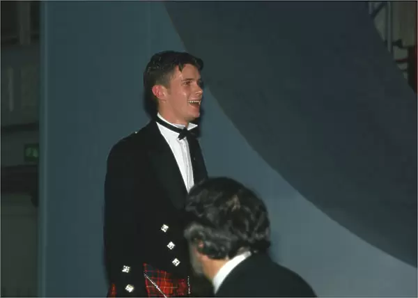 1997 Autosport Awards. Grosvenor House Hotel, Park Lane, London, Great Britain. 7 December 1997. Andrew Kirkaldy wins the Autosport / McLaren Young Driver of the Year award. World Copyright: LAT Photographic. Ref: Colour Transparency