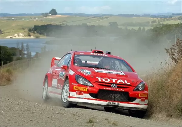 FIA World Rally Championship: Marcus Gronholm, Peugeot 307 WRC, on stage 5