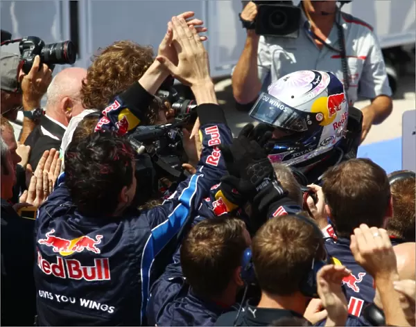 Formula One World Championship: Race winner Sebastian Vettel Red Bull Racing RB6