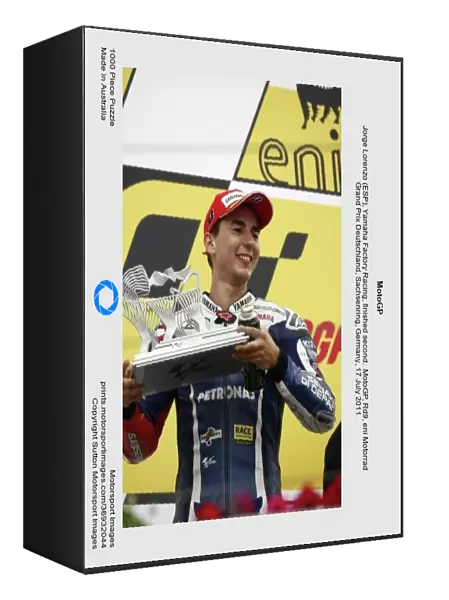 MotoGP. Jorge Lorenzo (ESP), Yamaha Factory Racing, finished second.