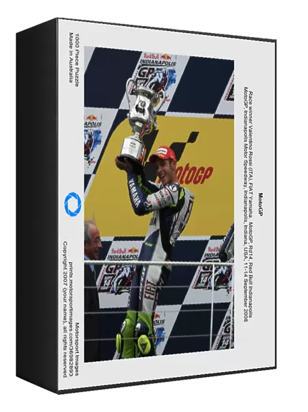 MotoGP. Race winner Valentino Rossi (ITA), FIAT Yamaha.