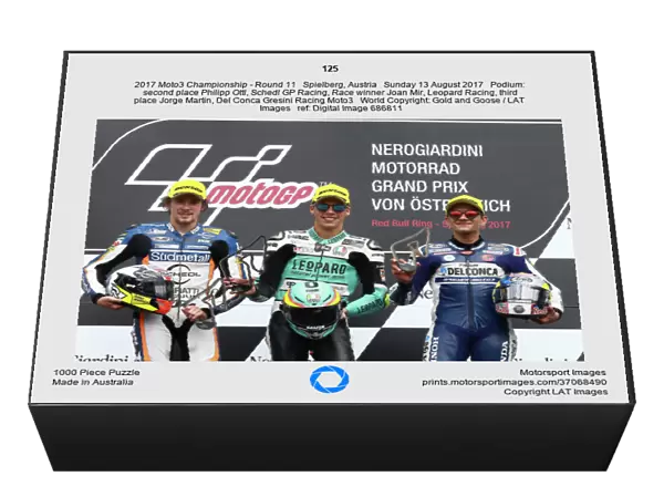125. 2017 Moto3 Championship - Round 11. Spielberg, Austria