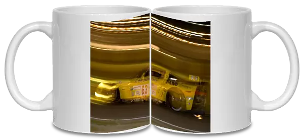 2008 Le Mans 24 Hours: Johnny O Connell  /  Jan Magnussen  /  Ron Fellows, no 63 Corvette C6. R. Action