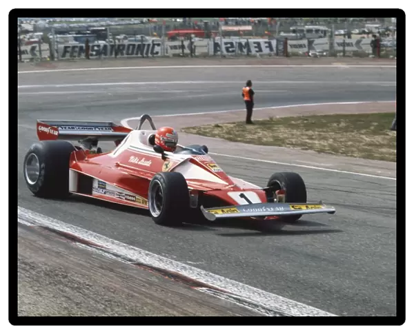 Niki Lauda, 2nd position, action: Jarama, Spain. 2nd May 1976