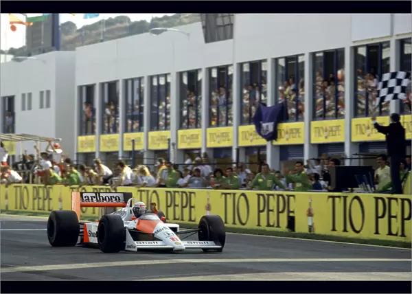 1988 Spanish Grand Prix, Jerez. Alain Prost (McLaren MP4  /  4-Honda)
