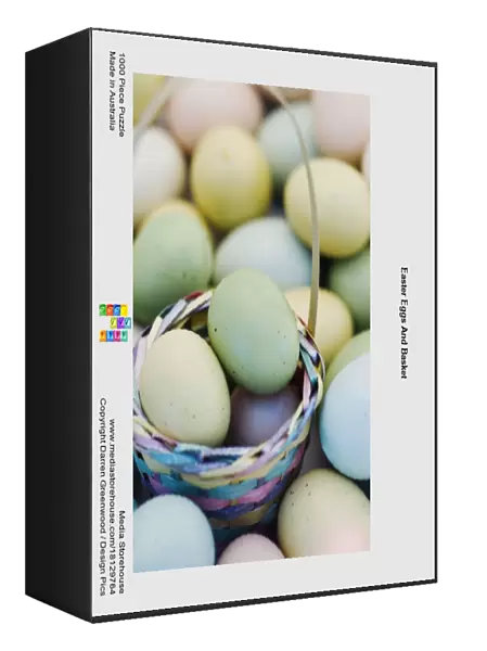 Easter Eggs And Basket