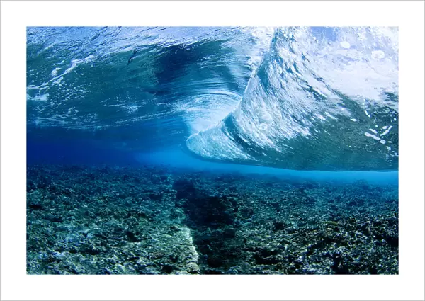 Micronesia, Underwater View Of Wave; Yap