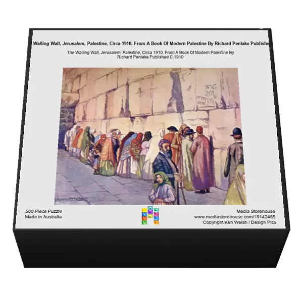 The Wailing Wall, Jerusalem, Palestine, Circa 1910. From A Book Of Modern Palestine By Richard Penlake Published C. 1910