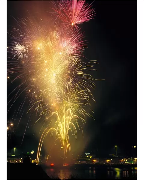 Derry, Co Derry, Ireland; Display Of Fireworks