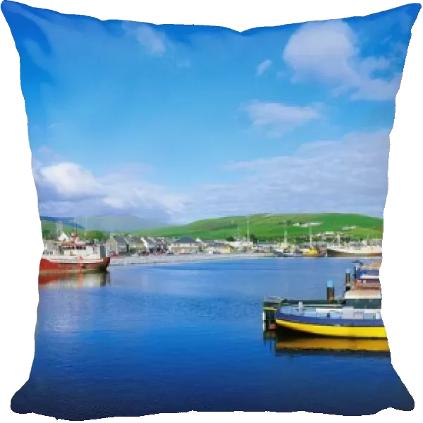 Dingle, Dingle Peninsula, Co Kerry, Ireland; Fishing Boast In A Harbour
