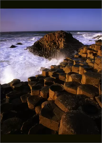 The Giants Causeway, County Antrim, Ireland; Volcanic Rock Formations On Irelands Coast