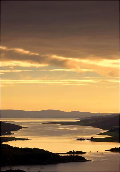 Sunset Over Water, Argyll And Bute, Scotland