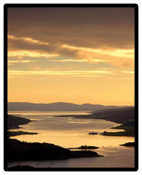 Sunset Over Water, Argyll And Bute, Scotland