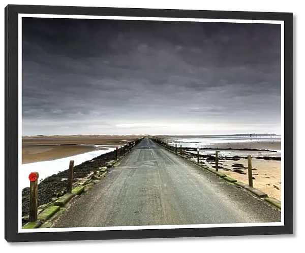 Small Road Near A Beach; Northumberland, England