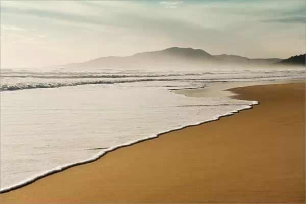 Los Lances Beach Along Costa De La Luz; Tarifa, Cadiz, Andalusia, Spain