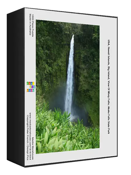 USA, Hawaii Islands, Big Island, View Of Misty Falls; Akaka Falls State Park