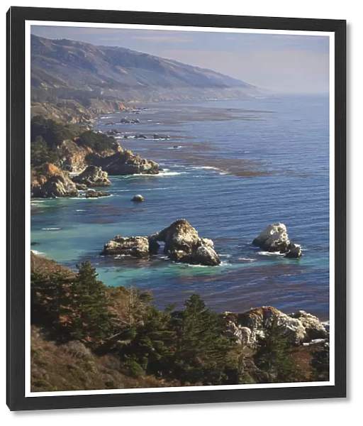 Rock Formations Along The Coast; Big Sur, California, United States of America