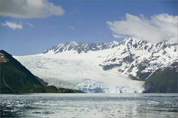 Aialik Glacier Meets Aialik Bay Within The Kenai Fjords National Park Summer Southcentral Alaska