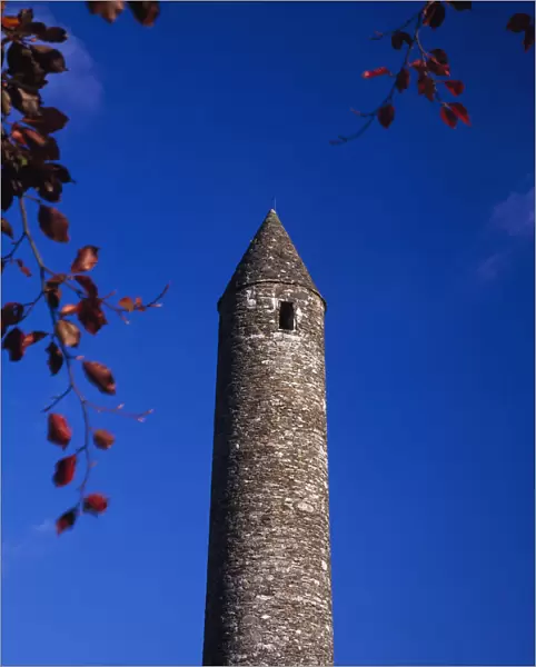 Round Stone Tower At Glendalough