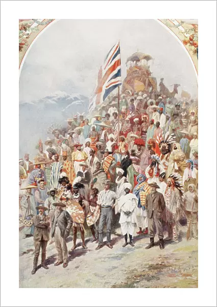 Representatives Of The British Dominions Beyond The Seas, In England For The Coronation Of George V, 1910. From The Illustrated London News, 1910