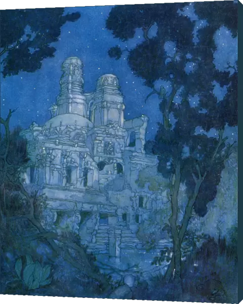The Palace That To Heav n His Pillars Threw, And Kings The Forehead On His Threshold Drew - I Saw The Solitary Ringdove There, And 'coo, Coo, Coo, 'She Cried;And 'coo, Coo, Coo. 'Illustration By Edmund Dulac From The Rubaiyat Of Omar Khayyam, Published 1909
