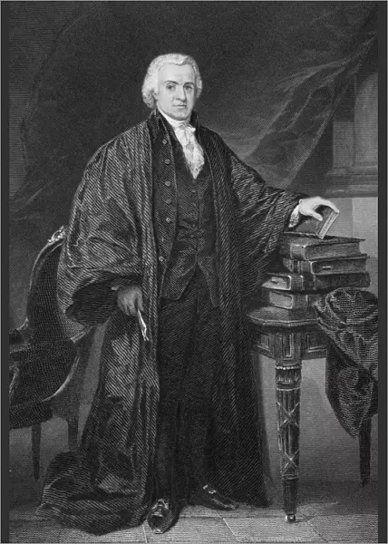 Oliver Ellsworth 1745-1807. American, Politician, Diplomat, And Jurist. A Chief Justice Of The Supreme Court Of The United States. From Painting By Alonzo Chappel